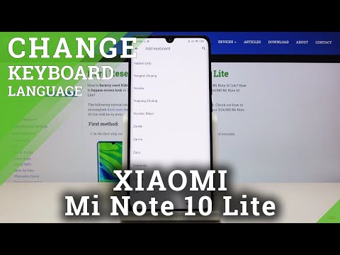 How to Change Keyboard Language in XIAOMI Mi Note 10 Lite – Keyboard Settings