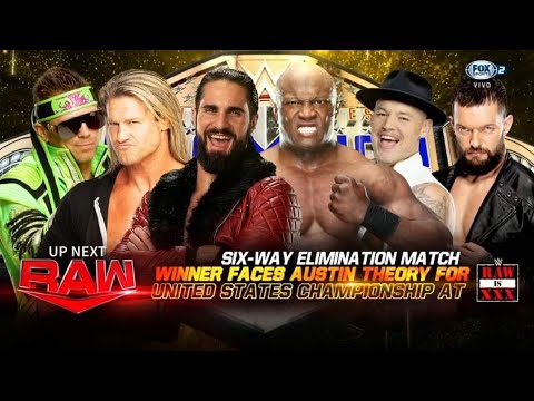 RAW 16/1/23 FULL MATCH - Six-Way Elimination Match