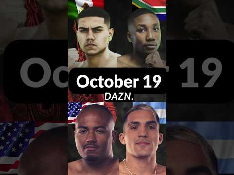 WBC Boxing Grand Prix Semifinals | Dante Stone vs. Kevin Ramirez | October 19 | DAZN.  #boxingmatch