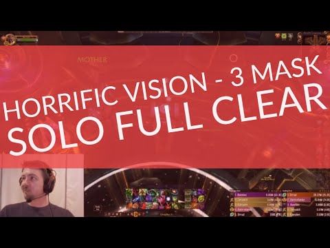 Org Horrific Vision - Full Clear - 3 Mask - Solo Demon Hunter - Gift of the Titans is OP!