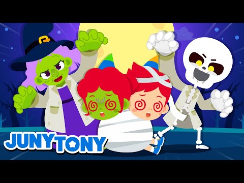 𝗡𝗘𝗪 Halloween Songs Compilation 🧟‍♂️🎃💀｜Special Halloween Party｜Kids Songs｜JunyTony