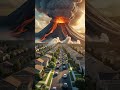 Volcano Eruption in Suburban Residential Area