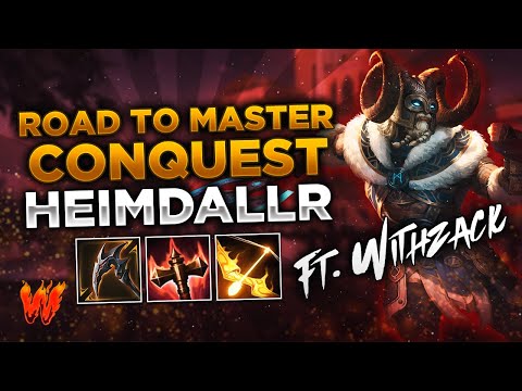 HEIMDALLR, ESTO METE TREMENDAS OSTIAS ft. WithZack - Warchi - Smite Road to Master Conquest