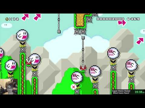 Super Mario Maker - Blind Kaizo Race #1