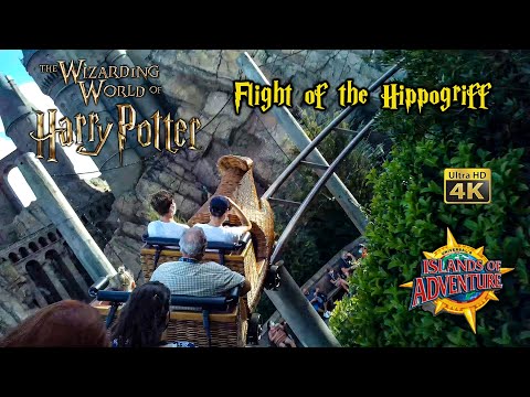 2021 Flight of the Hippogriff Roller Coaster On Ride 4K POV Islands of Adventure Universal Orlando