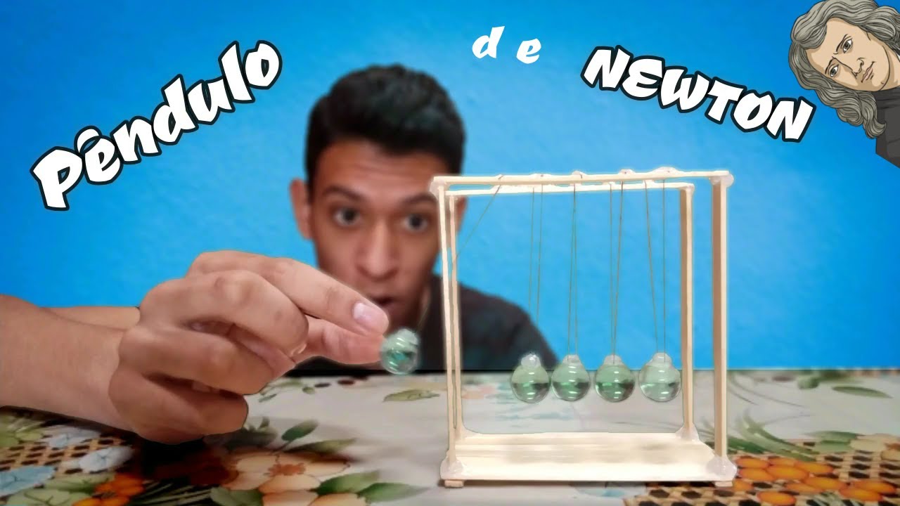 Como fazer um PÊNDULO DE NEWTON (caseiro) muito fácil!!!