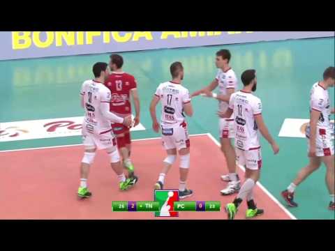#SuperLega - Trentino-Piacenza 3-0: highlights