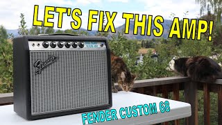 Big problem....Easy fix! Fender Custom 68 Repair