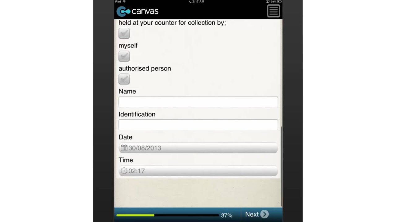 Demand Draft Application Form (Hong Kong)