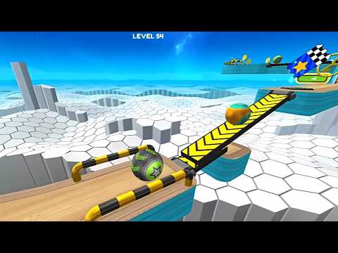 Going Ball Master 3D, SpeedRun Going rolling fast Open Portal ASMR ios run 