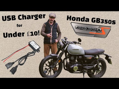 Honda GB350S - USB Charger for under £10 - better than Honda's version!