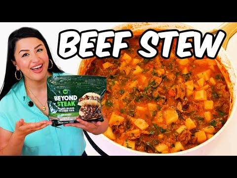 VEGAN Carne Guisada, meatless Mexican food recipe | Vegan Beef Stew Recipe