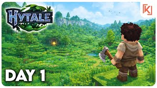 Hytale Day 1 LIVE - First Time Exploring a New Survival World
