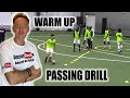 SoccerCoachTV - Warm Up Passing Drill.