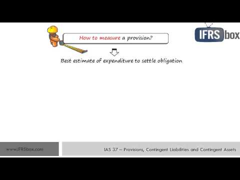 IAS 37 Provisions, Contingent Liabilities and Contingent Assets - summary