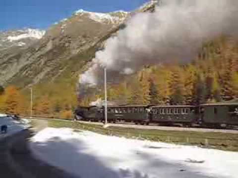 RhB G4/5 107 im Val Bever am 16.10.2011