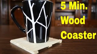 How To Make A Popsicle Stick Coaster ( Popsicle Stick Pallet )