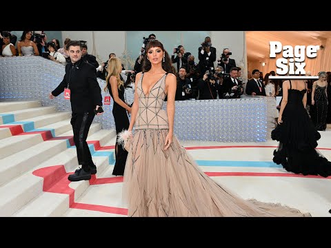 Emily Ratajkowski rocks bangs, plunging gown at the 2023 Met Gala | Page Six Celebrity News