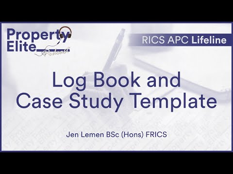 Log Book and Case Study Template // RICS APC Lifeline