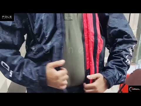 waterproof testing Pole Racing Raincoat.......