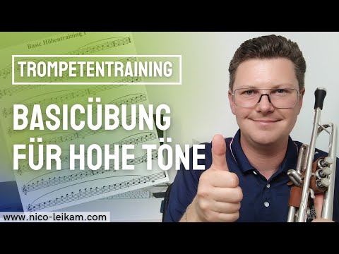 Basic Höhentraining Nr. 1 | Gemeinsam mit Noten deine hohen Töne üben | Trompetentraining 🎺