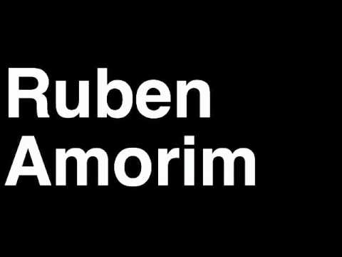 How to Pronounce Ruben Amorim SL Benfica Football Goal Penalty Kick Yellow Red Card Injury