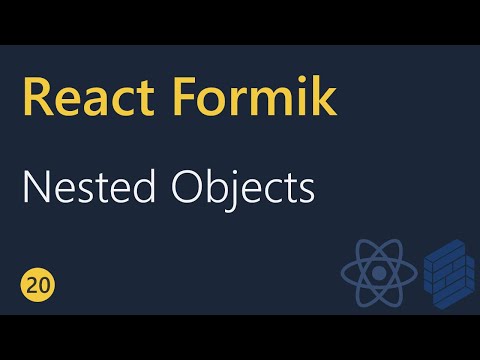 React Formik Tutorial 20 Nested Objects