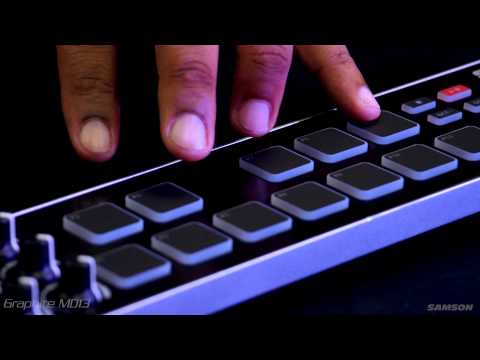 Samson Graphite MD13 mini drum pad USB MIDI controller overview with Kenneth Crouch