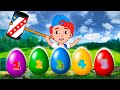 Surprise Eggs TuneTots Learn Color