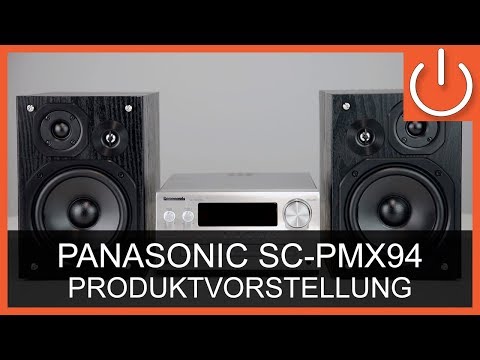 Muzikinis centras Panasonic SC-PMX94EG-S (Bluetooth, Radio, CD) sidabrinis video