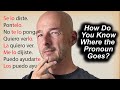 Spanish Word Order Direct Indirect And Reflexive Pronouns