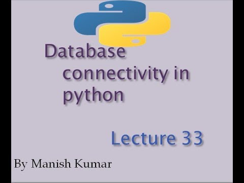 Database Connection In Python Python Mysql Connection Lecture 33