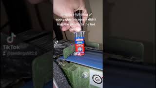 sanding a full tube of #epoxy #glue #loctite #satisfying #oddlysatisfying #sandingshit