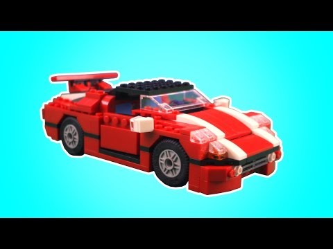 Parody Lego toy - red sports car (Playing Lego toys) 😃 🏎️ 👍 Video