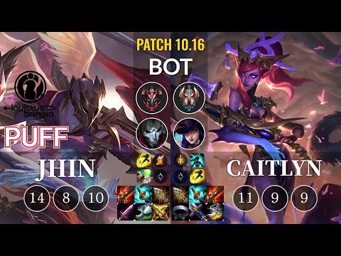 IG Puff Jhin vs Caitlyn Bot - KR Patch 10.16