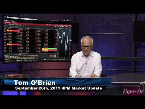 September 26th 2019, 4PM ET Market Update on TFNN