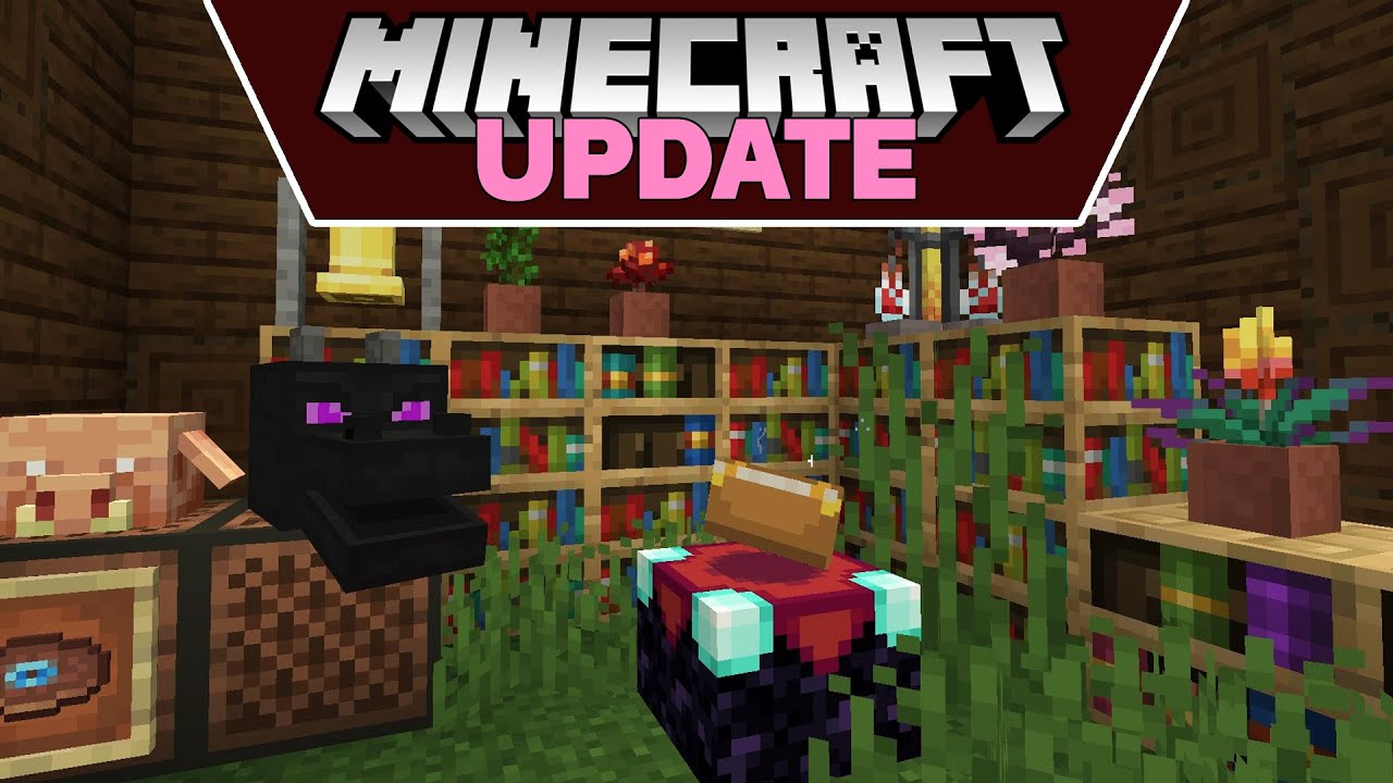 Minecraft 1.20, What's New? Chiseled Bookshelves, Mob Head Noteblock Sounds, Re-dying Blocks, Music