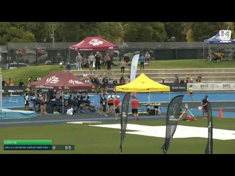 Girls U13 200m Hurdles TF 1: 2021 Commonwealth Bank State Track and Field Championships // LAVicTV