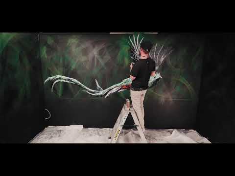 Timelapse Fresque artiste A-Mo x BAM Karaoke Box Bordeaux