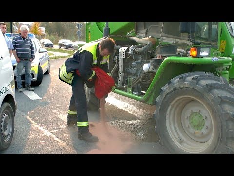 Hydraulikschlauch geplatzt (Garbeck)