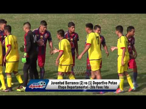 JUVENTUD BARRANCO (2) vs (1) DEPORTIVO POTAO - ETAPA DEPARTAMENTAL - 2DA FASE/IDA 2017.