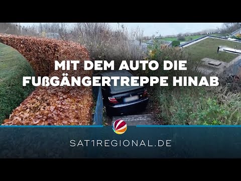 88-Jähriger fährt mit Auto Fußgängertreppe in Hamburg-Blankenese hinunter