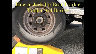How to Jack Up Your Boat Trailer - Trailer Aid Review | Fishing | Boat Trailer Jack
