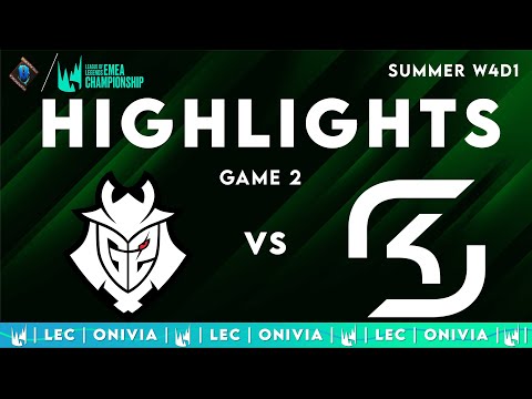 G2 vs SK Highlights Game 2 LEC 2025 Summer G2 Esports vs SK Gaming by Onivia