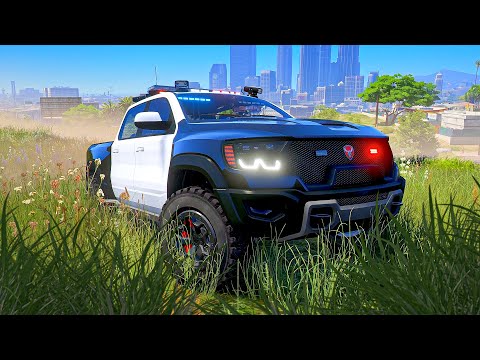 Lifted Offroad Truck Cop In GTA 5 RP