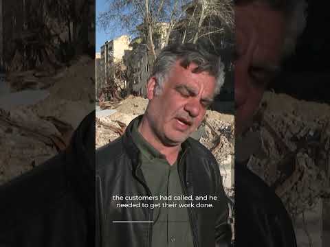 Brothers search rubble for missing sibling under Tehran rubble after strike | AJ #shorts