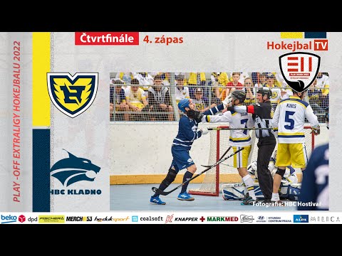 Highlights Play-off Extraligy Hokejbalu - HBC Hostivař vs. HBC Kladno | 30.4. 2022