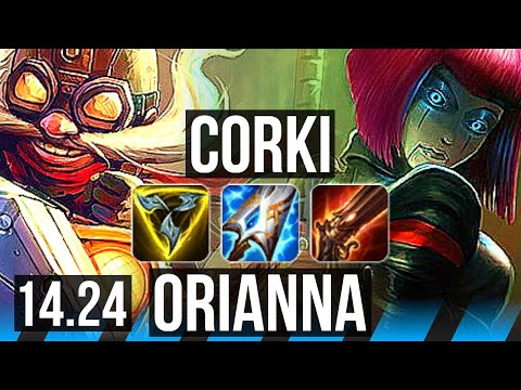 CORKI vs ORIANNA (MID) | 4k comeback | VN Challenger | 14.24