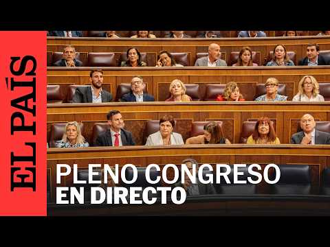 DIRECTO | Sesión Plenaria en el Congreso de los Diputados | EL PAÍS