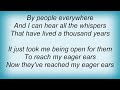 Azure Ray - A Thousand Years Lyrics